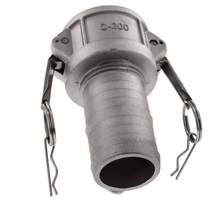 Camlock DN 50 (2'') Aluminium Coupling Hose Pillar (50 mm) Type C MIL-C-27487