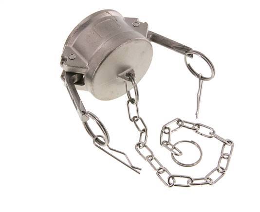 Camlock DN 50 (2'') Stainless Steel Coupling End Cap Type DC MIL-C-27487
