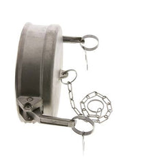 Camlock DN 120 (5'') Stainless Steel Coupling End Cap Type DC MIL-C-27487