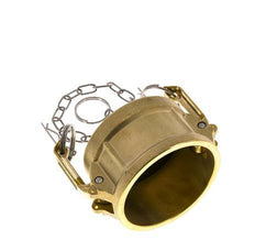 Camlock DN 60 (2 1/2'') Brass Coupling End Cap Type DC MIL-C-27487