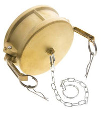 Camlock DN 140 (6'') Brass Coupling End Cap Type DC MIL-C-27487