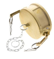 Camlock DN 90 (4'') Brass Coupling End Cap Type DC MIL-C-27487