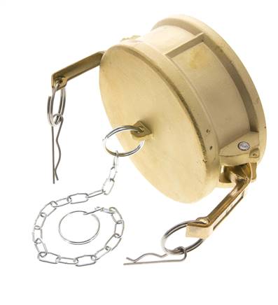 Camlock DN 120 (5'') Brass Coupling End Cap Type DC MIL-C-27487