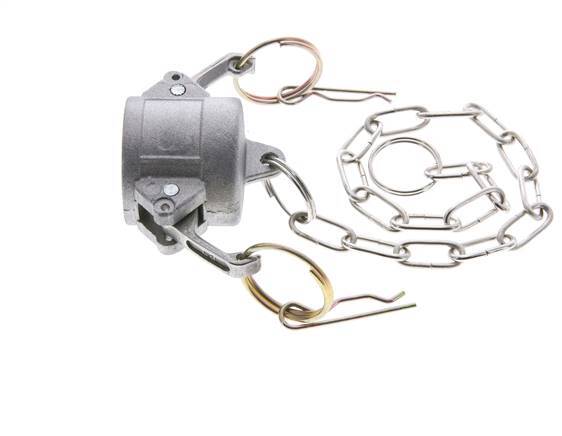 Camlock DN 25 (1'') Aluminium Coupling End Cap Type DC MIL-C-27487