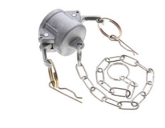Camlock DN 25 (1'') Aluminium Coupling End Cap Type DC MIL-C-27487