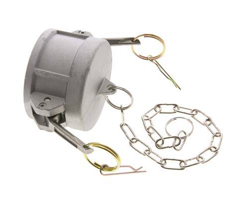 Camlock DN 60 (2 1/2'') Aluminium Coupling End Cap Type DC MIL-C-27487