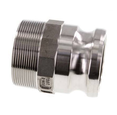 Camlock DN 60 (2 1/2'') Stainless Steel Coupling R 2 1/2'' Male Thread Type F MIL-C-27487