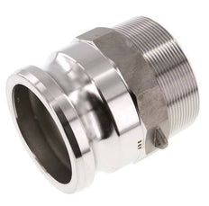 Camlock DN 75 (3'') Stainless Steel Coupling R 3'' Male Thread Type F MIL-C-27487