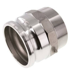 Camlock DN 90 (4'') Stainless Steel Coupling R 4'' Male Thread Type F MIL-C-27487