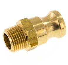 Camlock DN 15 (1/2'') Brass Coupling R 1/2'' Male Thread Type F MIL-C-27487