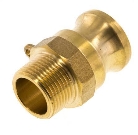 Camlock DN 20 (3/4'') Brass Coupling R 3/4'' Male Thread Type F MIL-C-27487