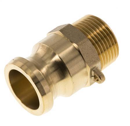 Camlock DN 25 (1'') Brass Coupling R 1'' Male Thread Type F MIL-C-27487