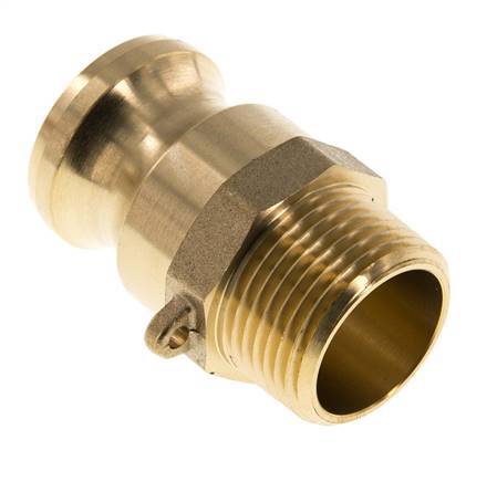 Camlock DN 25 (1'') Brass Coupling R 1'' Male Thread Type F MIL-C-27487