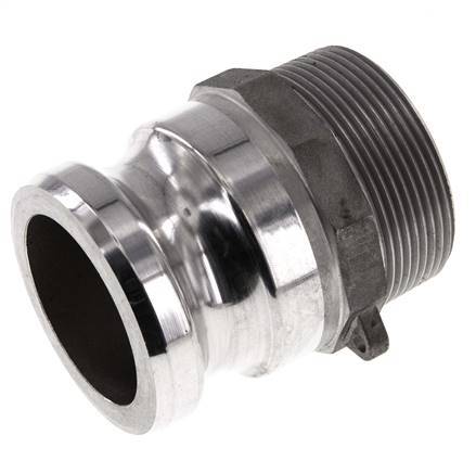 Camlock DN 50 (2'') Aluminium Coupling R 2'' Male Thread Type F MIL-C-27487