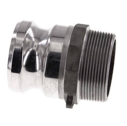 Camlock DN 50 (2'') Aluminium Coupling R 2'' Male Thread Type F MIL-C-27487