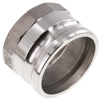Camlock DN 90 (4'') Stainless Steel Coupling Rp 4'' Female Thread Type A MIL-C-27487