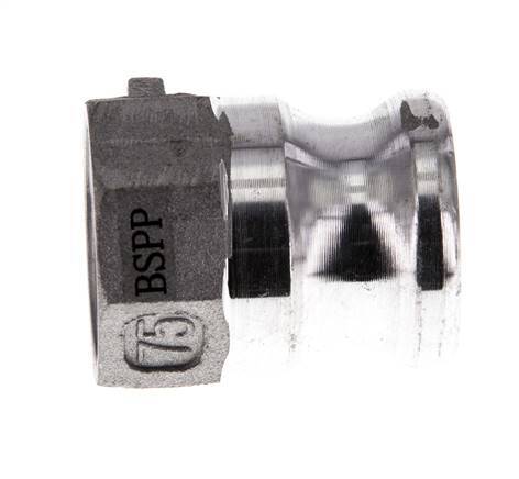 Camlock DN 20 (3/4'') Aluminium Coupling Rp 3/4'' Female Thread Type A MIL-C-27487