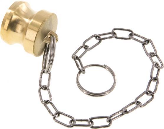 Camlock DN 25 (1'') Brass Coupling Plug Type DP MIL-C-27487