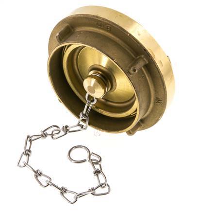 75-B (89 mm) Brass Cap for Storz Coupling
