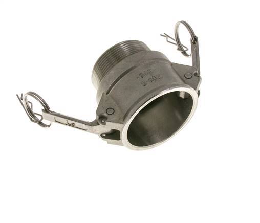 Camlock DN 50 (2'') Stainless Steel Coupling 2'' Male NPT Thread Type B MIL-C-27487