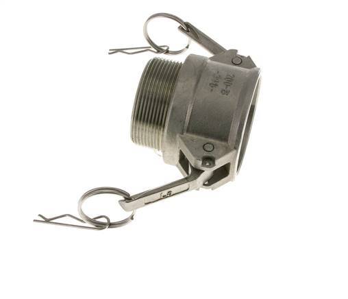 Camlock DN 50 (2'') Stainless Steel Coupling 2'' Male NPT Thread Type B MIL-C-27487