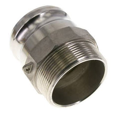 Camlock DN 75 (3'') Stainless Steel Coupling 3'' Male NPT Thread Type F MIL-C-27487