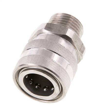 Stainless Steel DN 12 Coupling For Spray Gun Socket G 1/2 inch Female Threads