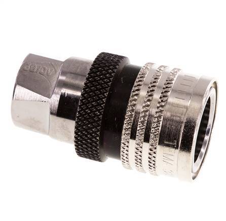Brass DN 10 Coupling For Washing Machine Socket G 3/8 inch Male Threads Double Shut-Off
