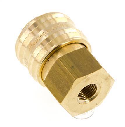 Brass DN 7.2 (Euro) Air Coupling Socket G 1/8 inch Female FKM