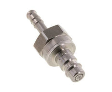 Stainless Steel DN 7.2 (Euro) Air Coupling Plug 6 mm Hose Pillar Double Shut-Off