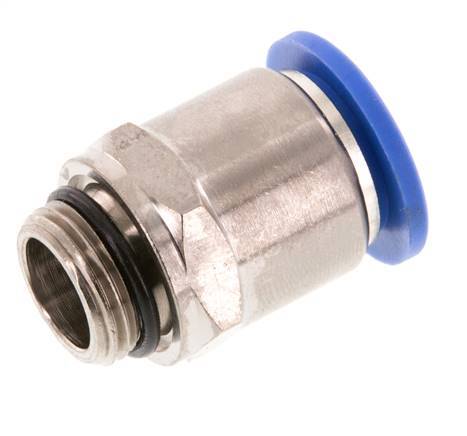 14mm x G3/8'' Push-in Fitting with Male Threads Brass/PA 66 NBR