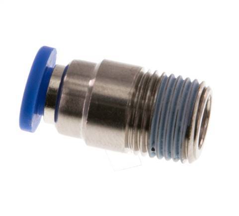 4mm x R1/8'' Push-in Fitting with Male Threads Brass/PA 66 NBR Inner Hexagon [5 Pieces]