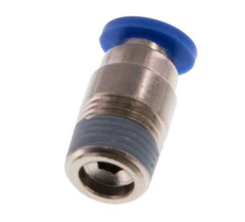 4mm x R1/8'' Push-in Fitting with Male Threads Brass/PA 66 NBR Inner Hexagon [5 Pieces]