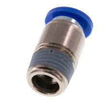 8mm x R1/4'' Push-in Fitting with Male Threads Brass/PA 66 NBR Inner Hexagon [5 Pieces]