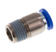 8mm x R1/4'' Push-in Fitting with Male Threads Brass/PA 66 NBR Inner Hexagon [5 Pieces]