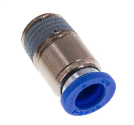 8mm x R1/4'' Push-in Fitting with Male Threads Brass/PA 66 NBR Inner Hexagon [5 Pieces]