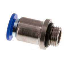 6mm x G1/8'' Push-in Fitting with Male Threads Brass/PA 66 NBR Inner Hexagon [5 Pieces]