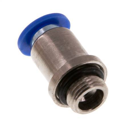 6mm x G1/8'' Push-in Fitting with Male Threads Brass/PA 66 NBR Inner Hexagon [5 Pieces]