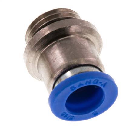 8mm x G1/4'' Push-in Fitting with Male Threads Brass/PA 66 NBR Inner Hexagon [5 Pieces]