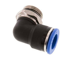 14mm x G1/2'' 90deg Elbow Push-in Fitting with Male Threads Brass/PA 66 NBR Short Sleeve Rotatable