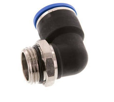 14mm x G1/2'' 90deg Elbow Push-in Fitting with Male Threads Brass/PA 66 NBR Short Sleeve Rotatable