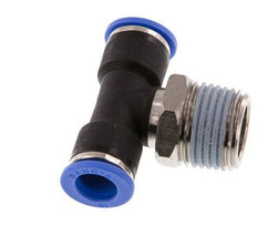 10mm x R1/2'' Inline Tee Push-in Fitting with Male Threads Brass/PA 66 NBR Rotatable