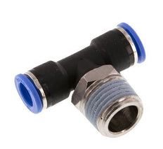 10mm x R1/2'' Inline Tee Push-in Fitting with Male Threads Brass/PA 66 NBR Rotatable