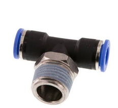 10mm x R1/2'' Inline Tee Push-in Fitting with Male Threads Brass/PA 66 NBR Rotatable