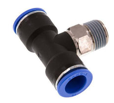 16mm x R1/2'' Inline Tee Push-in Fitting with Male Threads Brass/PA 66 NBR Rotatable