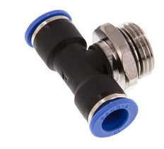 10mm x G1/2'' Inline Tee Push-in Fitting with Male Threads Brass/PA 66 NBR Rotatable