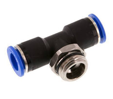 12mm x G1/2'' Inline Tee Push-in Fitting with Male Threads Brass/PA 66 NBR Rotatable