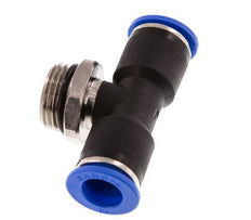 12mm x G1/2'' Inline Tee Push-in Fitting with Male Threads Brass/PA 66 NBR Rotatable