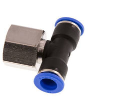 10mm x G1/2'' Inline Tee Push-in Fitting with Female Threads Brass/PA 66 NBR Rotatable