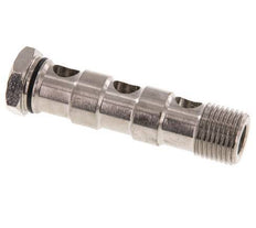 3-way nickel-plated Brass Banjo Bolt with G1/2'' Male Threads NBR